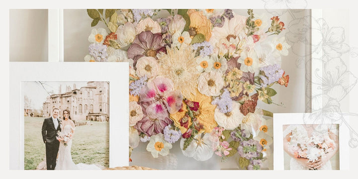 Framed Pressed Flower Wedding Collection