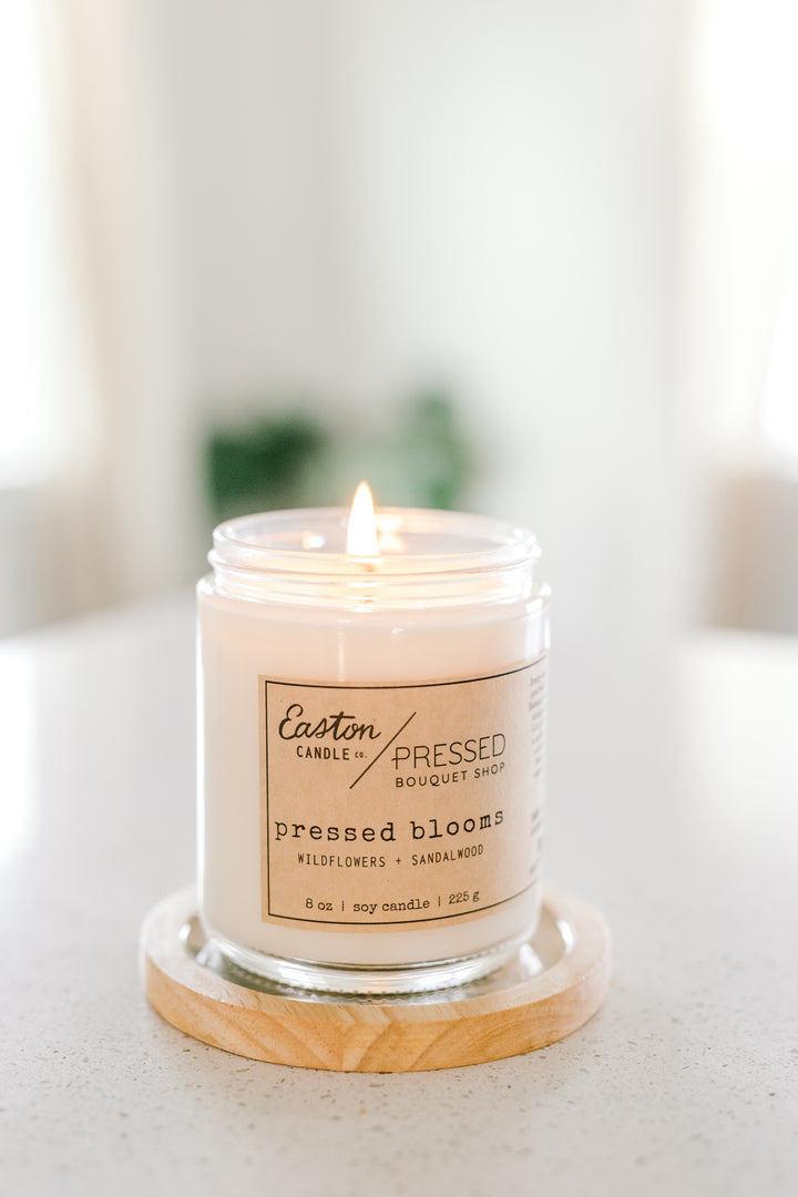 Pressed Blooms candle