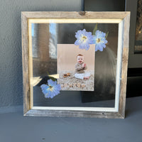 Preserved photograph with pressed flowers from Element Design Co, Element preservation. 