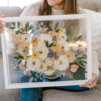 Bouquet Preservation Frame -   Bouquet preservation, Pressed